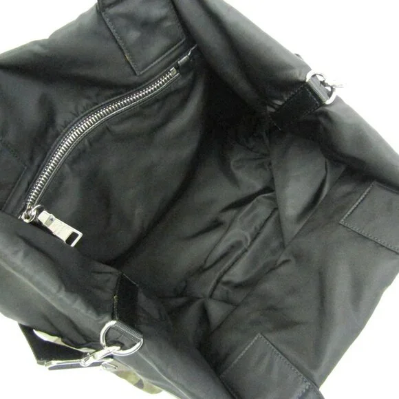 PRADA Black Leather Shoulder Bag
